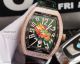 AAA Replica Franck Muller Vanguard Yachting Dragon King V45 Rose Gold Diamond Case Green Face Watch (5)_th.jpg